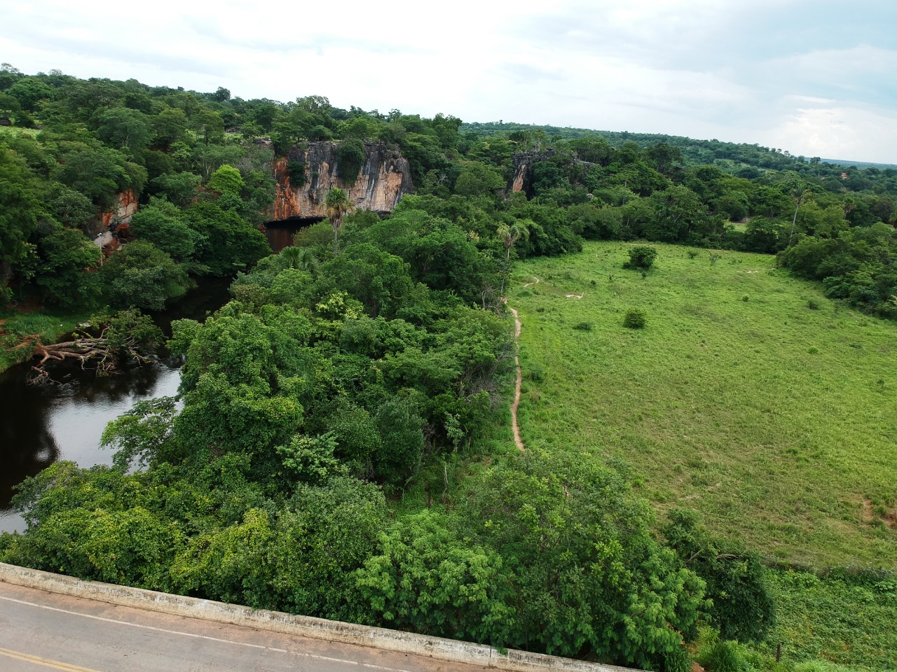Sítio do Rio Grande visto pelas lentes de um drone